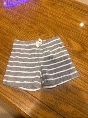 6 for $10 Striped Gray & White Kids Shorts